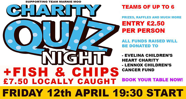 aqua bar fish and chip charity night