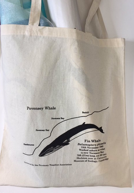 pevensey whale tote bag