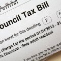 Council Tax bill 2013/2014 for property dwelling band F with 25% discount for sole adult resident